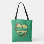 Tote Bag Grinch | Citation de Noël (Dos)