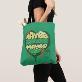 Tote Bag Grinch | Citation de Noël (De près)