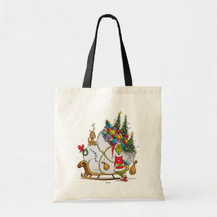 Tote Bag Grinch Classique Grinch & Max avec traîneau
