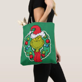 Tote Bag Grinch | Couronne de Noël (De près)