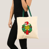 Tote Bag Grinch | Couronne de Noël (Devant (produit))