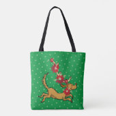Tote Bag Grinch | Max Pointsettia de Noël (Dos)