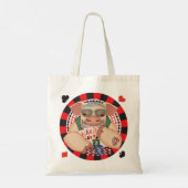 Tote Bag Grinning poker pig (Dos)