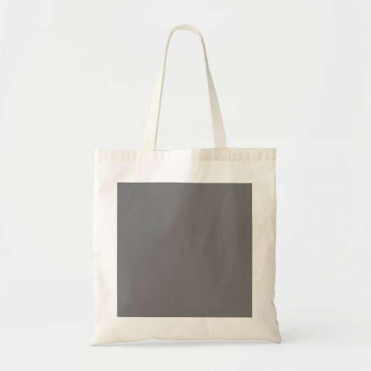 Tote Bag Gris #767676, Fumée grise (Devant)