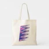 Tote Bag gris bleu Fuchsia (Dos)
