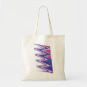 Tote Bag gris bleu Fuchsia (Devant)