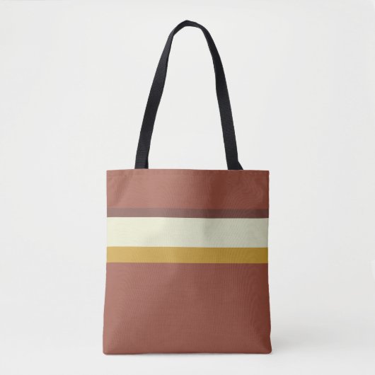 Tote Bag Gris design naturel brun vert ocre sur brun (Devant)