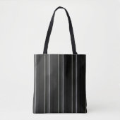 Tote Bag Gris et noir Abstrait (Devant)