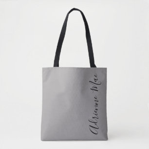 Tote Bag Gris et noir personnalisés