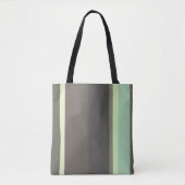 Tote Bag Gris et vert Abstrait (Devant)