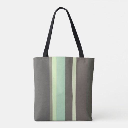 Tote Bag Gris et vert Abstrait (Dos)