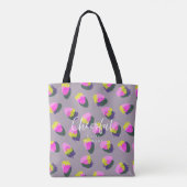 Tote Bag Gris fraise (Dos)