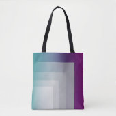 Tote Bag gris magenta turquoise (Devant)