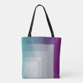 Tote Bag gris magenta turquoise (Dos)