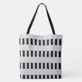 Tote Bag Gris pastel sur n'importe quel monogramme personna (Dos)