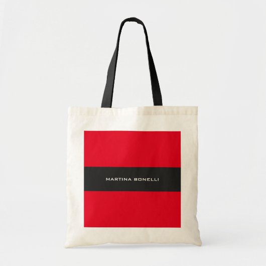 Tote Bag Gris rouge clair (Devant)