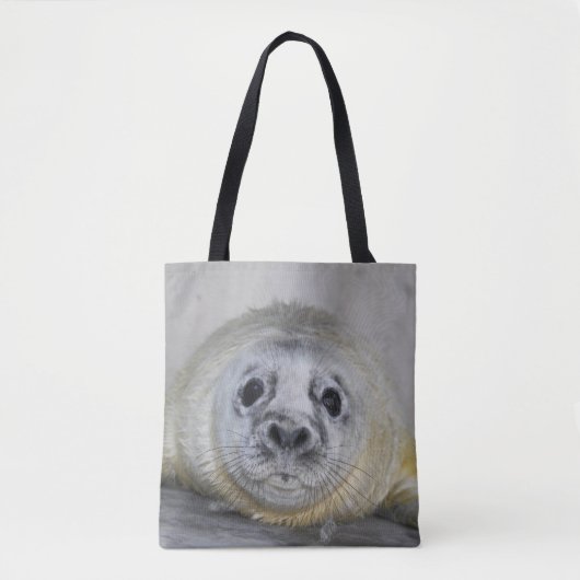 Tote Bag Gris Sceau cueilli (Devant)