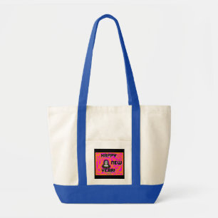 Tote Bag Gris voeux du Nouvel An Impulse Fourre-tout