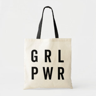 Tote Bag GRL PWR / Girl Power Feminist Quote