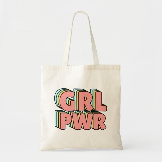 Tote Bag GRL PWR Pastel (Devant)