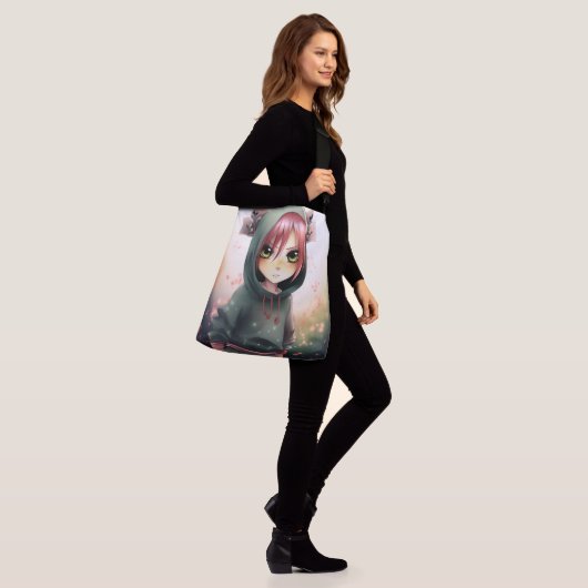 Tote Bag groene dop (Op model)