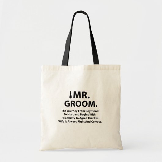 Tote Bag Groom Bachelor Party Cadeaux (Devant)