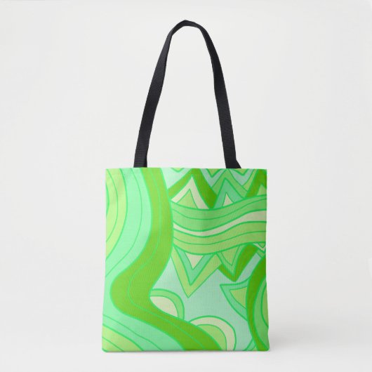 Tote Bag Groovy Greens (Devant)