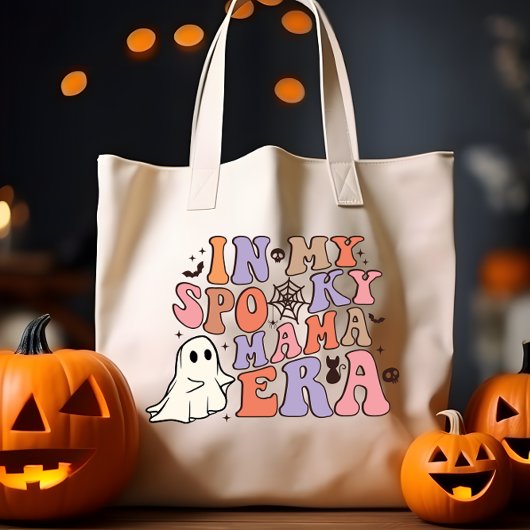 TOTE BAG GROOVY HALLOWEEN DANS MON ÈRE DE MAMAN SPÉCTRALE