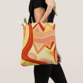 Tote Bag Groovy Jaunes (De près)