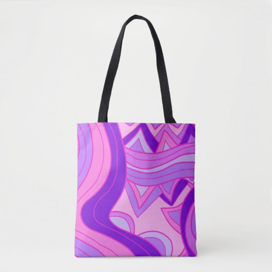 Tote Bag Groovy Pinks (Devant)