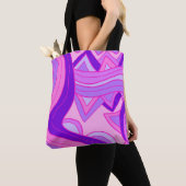 Tote Bag Groovy Pinks (De près)