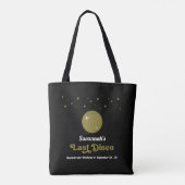Tote Bag Groovy Rétro Dernière Disco Mariée Enterrement de  (Dos)
