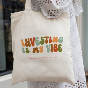 Tote Bag Groovy Retro Investing est mon truc, Gestionnaire