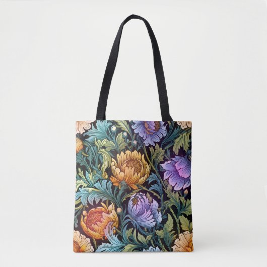 Tote Bag Gros Beaux Chrysanthèmes (Devant)