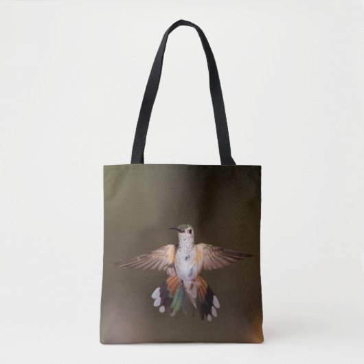 Tote Bag Gros Colibri à queue large (Devant)