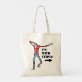 Tote Bag Gros cul, idiot (Dos)