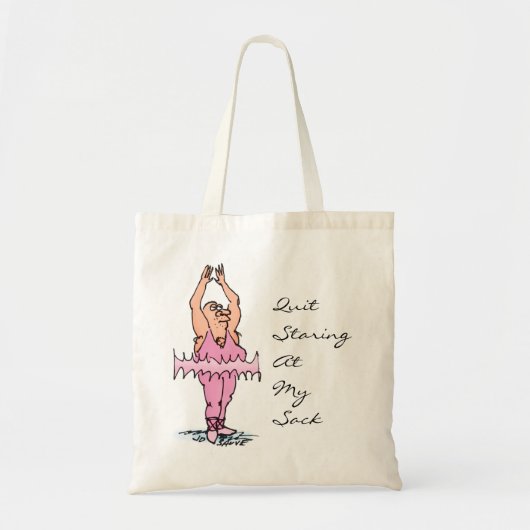 Tote Bag Gros gars dans Tutu Funny Ballet Sack (Devant)