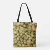Tote Bag Gros plan sur des olives vertes (Dos)