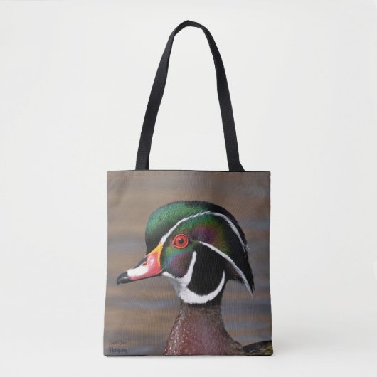 Tote Bag Gros plan sur le canard de bois (Devant)