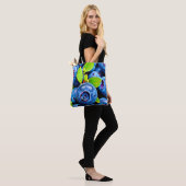 Tote Bag Gros plan sur les bleuets frais (Sur le modèle)