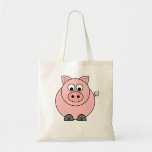 Tote Bag Gros porc rose