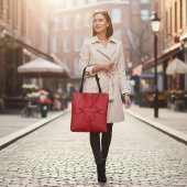 Tote Bag Gros Red Bow Noël cadeau de Noël