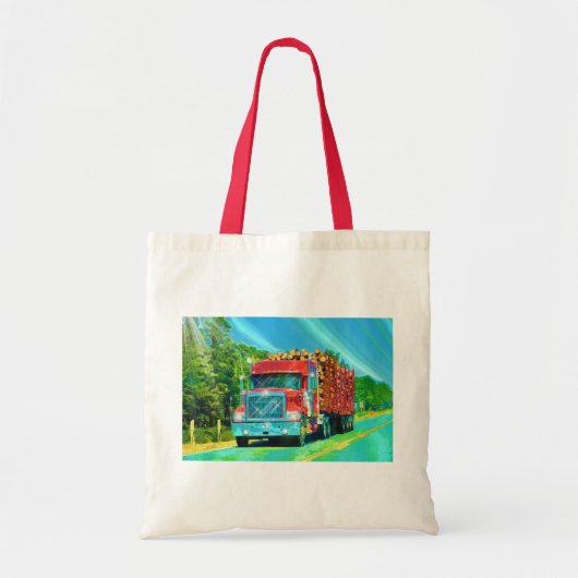Tote Bag Gros Rig, Véhicule De Transport Lourd, Camion (Devant)