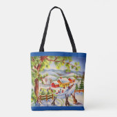 Tote Bag Gros seins de Noël à regarder Noël (Dos)