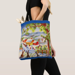 Tote Bag Gros seins de Noël à regarder Noël
