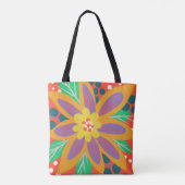 Tote Bag Grosse fleur orange (Dos)