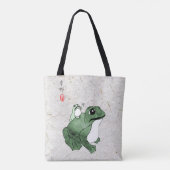 Tote Bag Grosse grenouille Petit crapaud japonais 19e siècl (Dos)