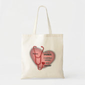 Tote Bag Grosse infirmière au coeur rouge (Devant)