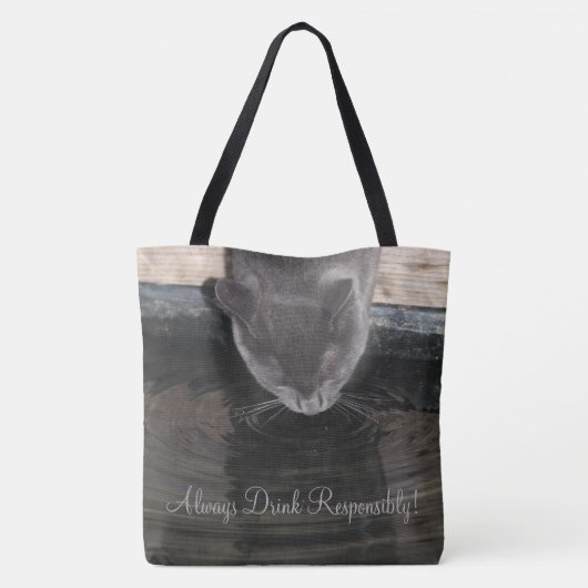 Tote Bag Grosse voiture amusante Fourre-tout (Dos)