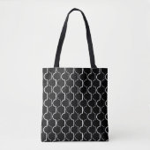 Tote Bag Grosses pétales noires (Devant)